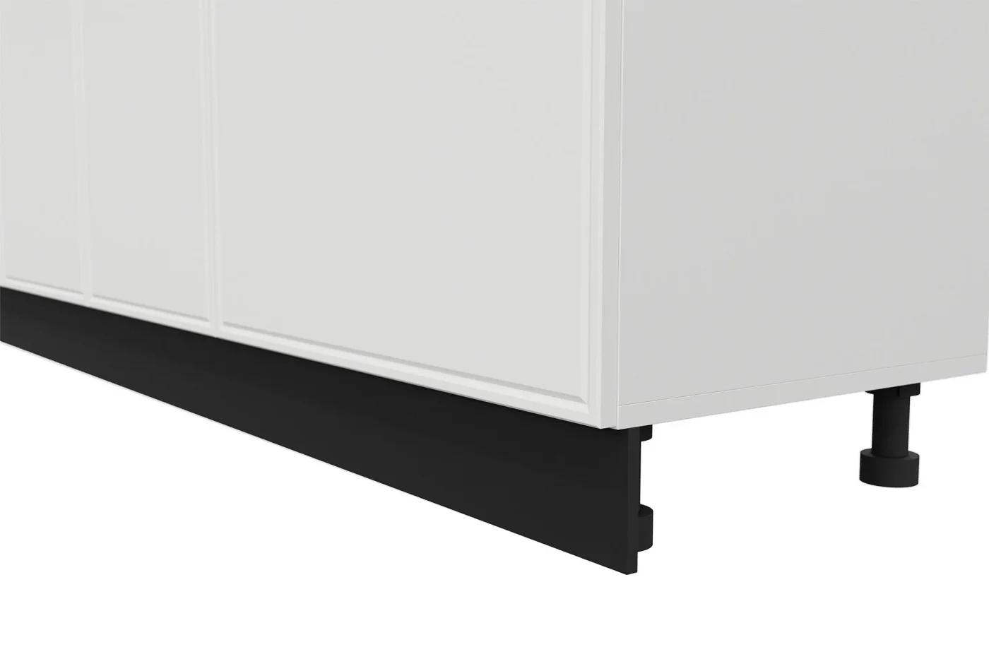 Кухонный гарнитур Нонтон Арнуво, 200 см, бланж / черная столешница